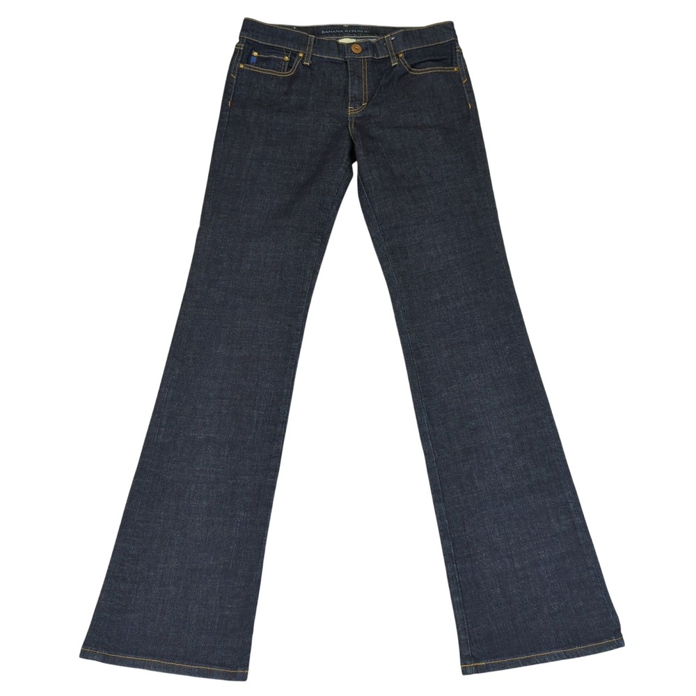 Banana Republic Womens Dark Wash‎ Denim Bootcut Jeans Size 30L